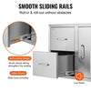 Vevor Outdoor Kitchen Door and Drawer Combo 32.5" x 21.7" x 20.5" with Paper Towel Rack New
