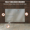 Vevor Outdoor Kitchen Door and Drawer Combo 32.5" x 21.7" x 20.5" with Paper Towel Rack New