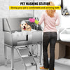 Vevor 34" Professional Dog Grooming Tub Stainless Steel with Steps Left Door New