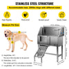 Vevor 34" Professional Dog Grooming Tub Stainless Steel with Steps Left Door New