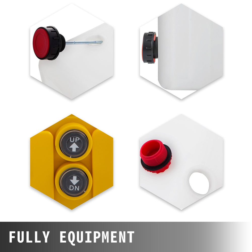 Vevor Hydraulic Pump Double Acting 6 Quart Power Unit 12V New