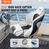 Vevor Captain Bucket Seat 23" High Back Flip-Up Bolster Waterproof PVC Heavy Duty Frame New
