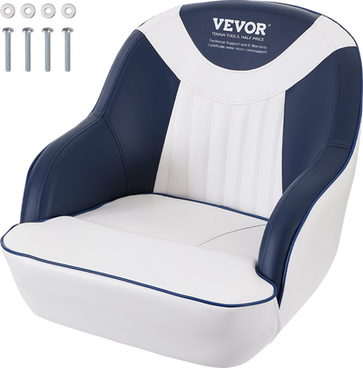 Vevor Captain Bucket Seat Pontoon Boat Chair with Thickened Sponge Padding for Fishing 1-Piece New
