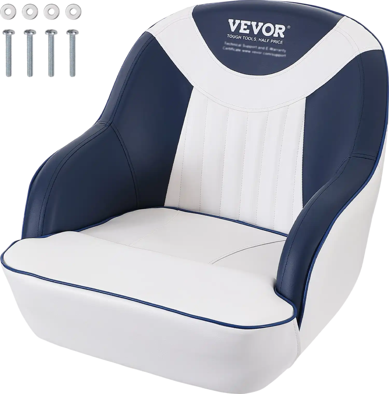 Vevor Captain Bucket Seat Pontoon Boat Chair with Thickened Sponge Padding for Fishing 1-Piece New