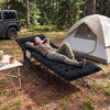 Camping Cot for Adults with Soft Padded Mat and Carrying Bag-Black - Gallery View 1 of 11