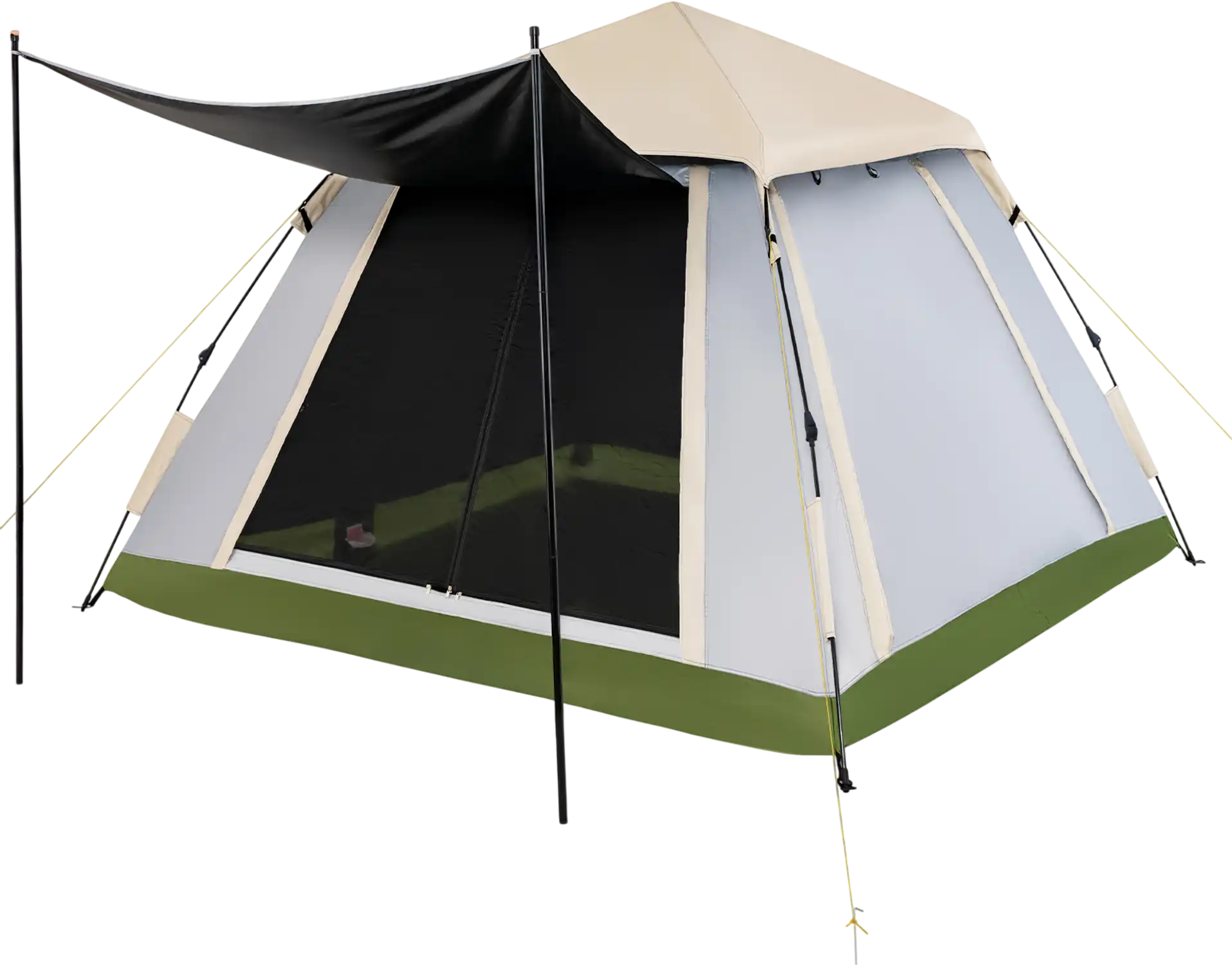 Costway 2-4 Person Instant Pop-Up Camping Tent w/ Removable Rainfly 53419682 New