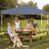 10 X 10 FT Pop up Canopy Tent with 1 Sidewall and Wheeled Bag-Gray - Gallery View 1 of 10
