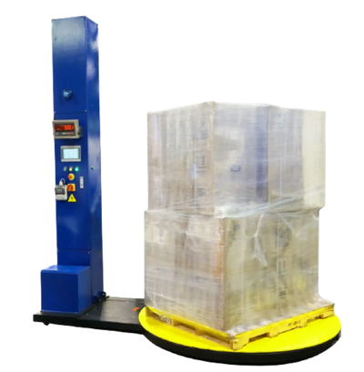 PEC Scales Stretch Wrap Machine Electric Pallet Wrapper with Built-in Scale and Thermal Label Printer Capacity 5000 lbs New