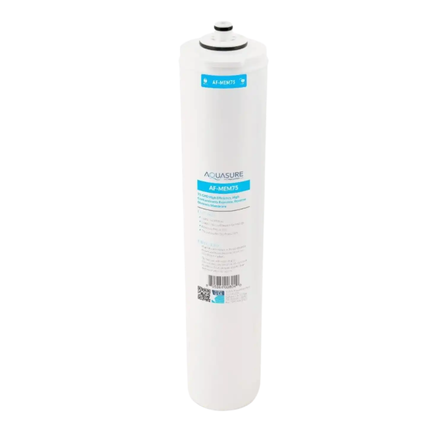 Aquasure AF-MEM75 Premier Series 3rd Stage 75 GPD Quick Twist Reverse Osmosis Water System Membrane New