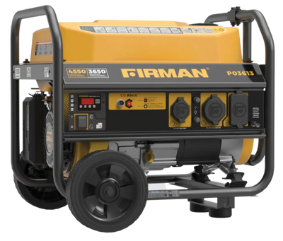 Firman P03613 3550W/4450W 30 Amp Recoil Start Portable Gas Generator With CO Alert New