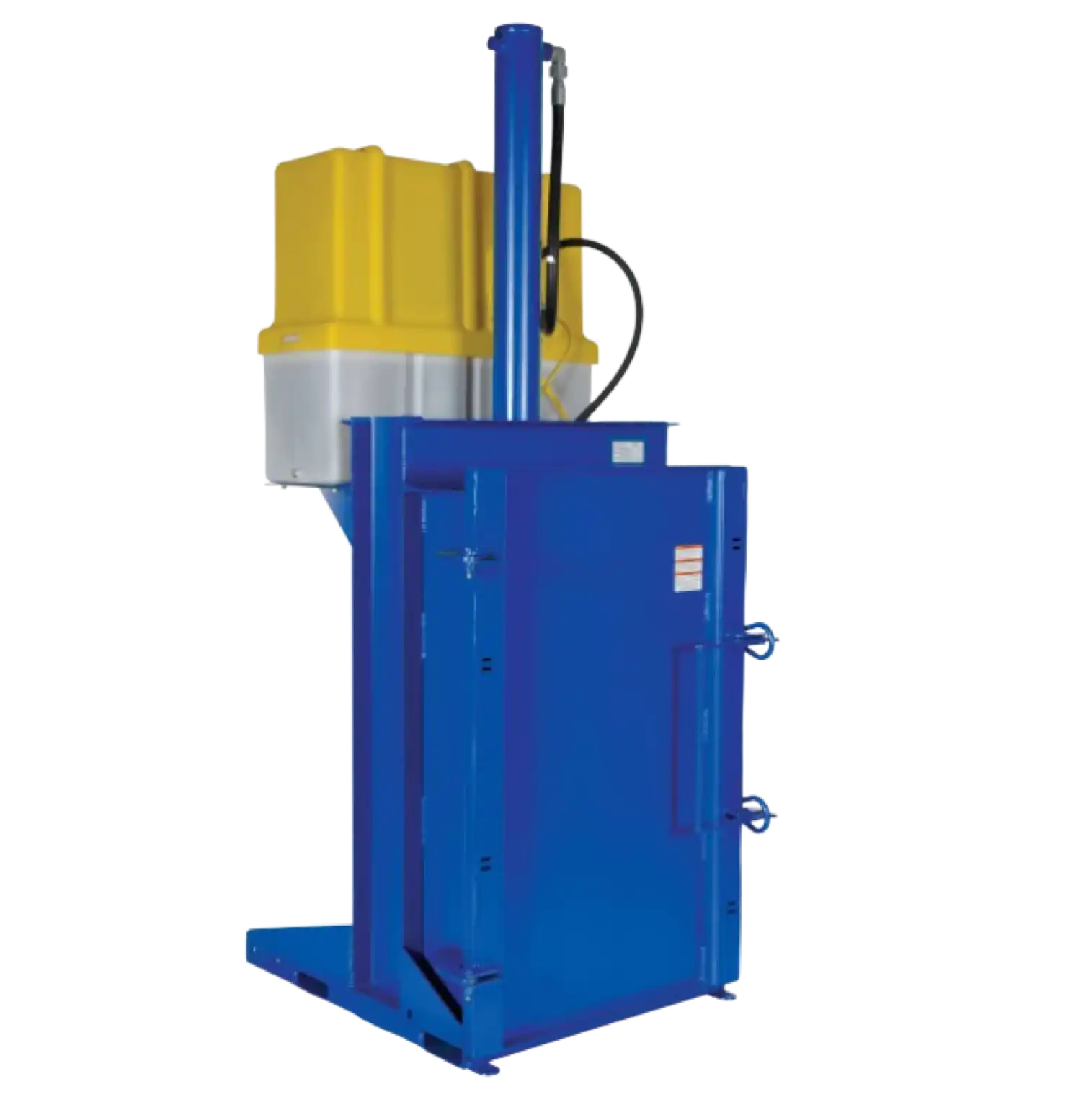 Vestil HDC-905-IDC/460V Steel Hydraulic Drum Crusher and Compactor 460 Volt Three Phase 38,000 lbs. Crushing Force Blue New