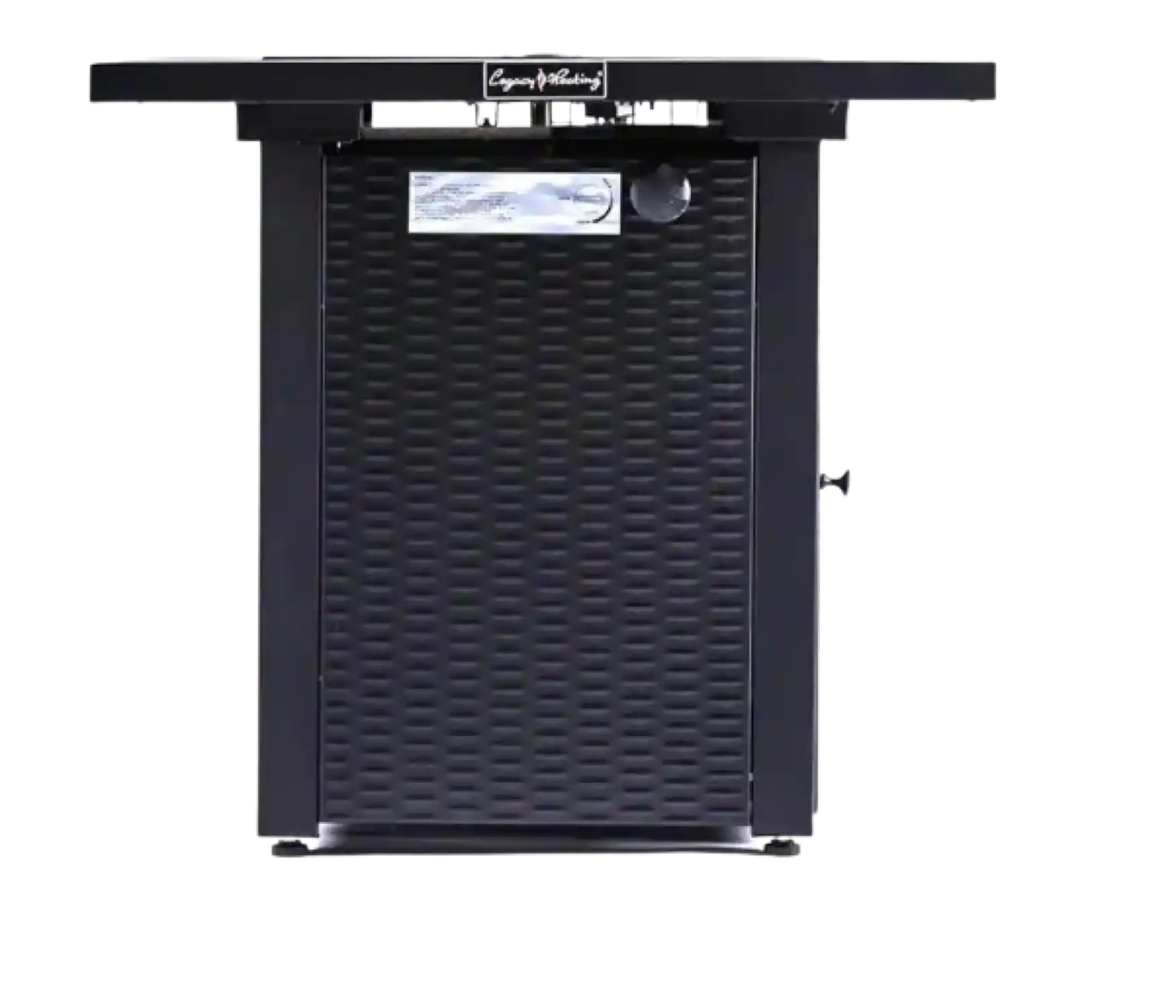 Legacy Heating 48,000 BTU Propane Square Outdoor Fire Pit Table with Lava Stones New