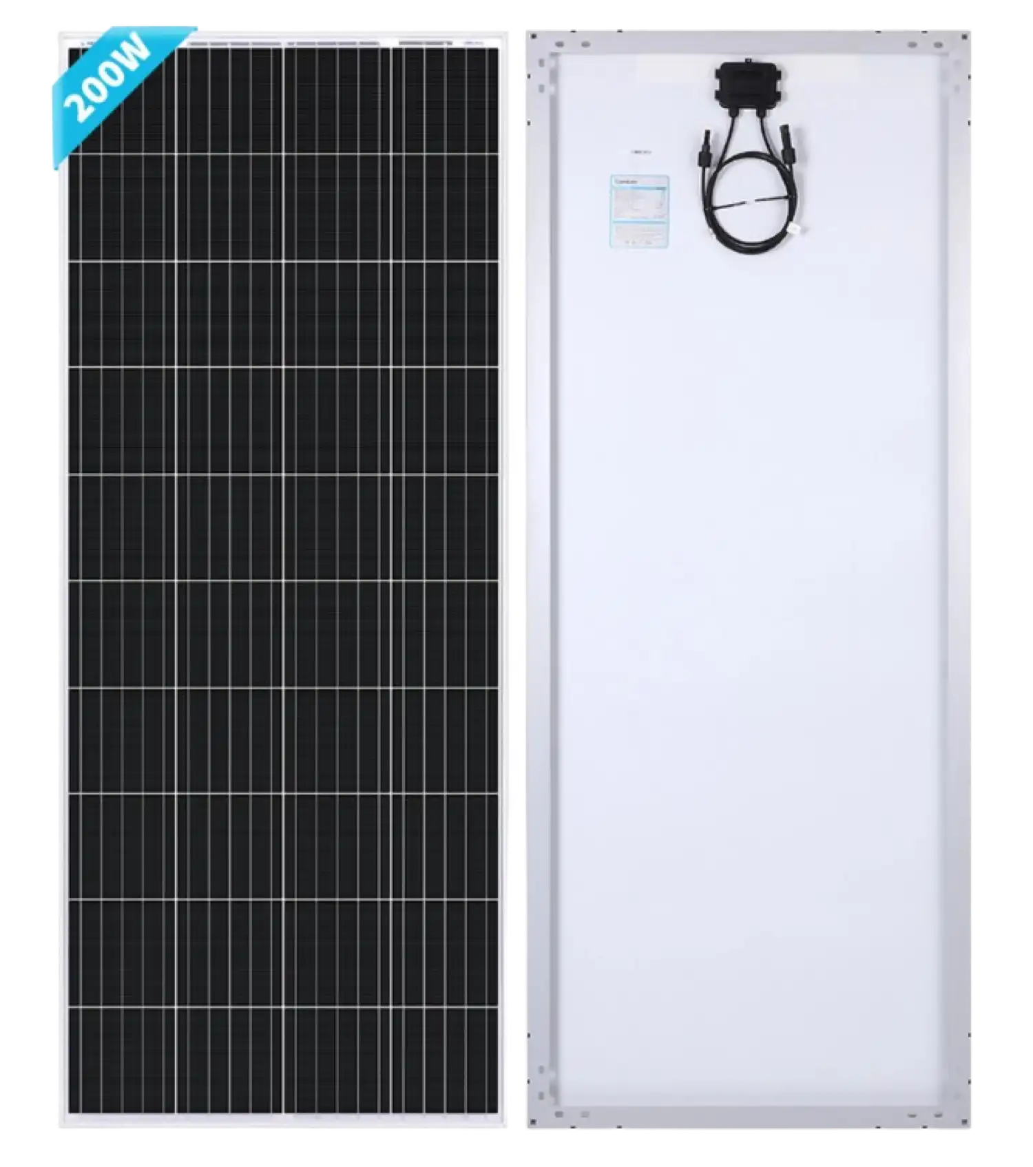 Renogy RSP200D-US 200 Watt 12 Volt Monocrystalline Solar Panel New