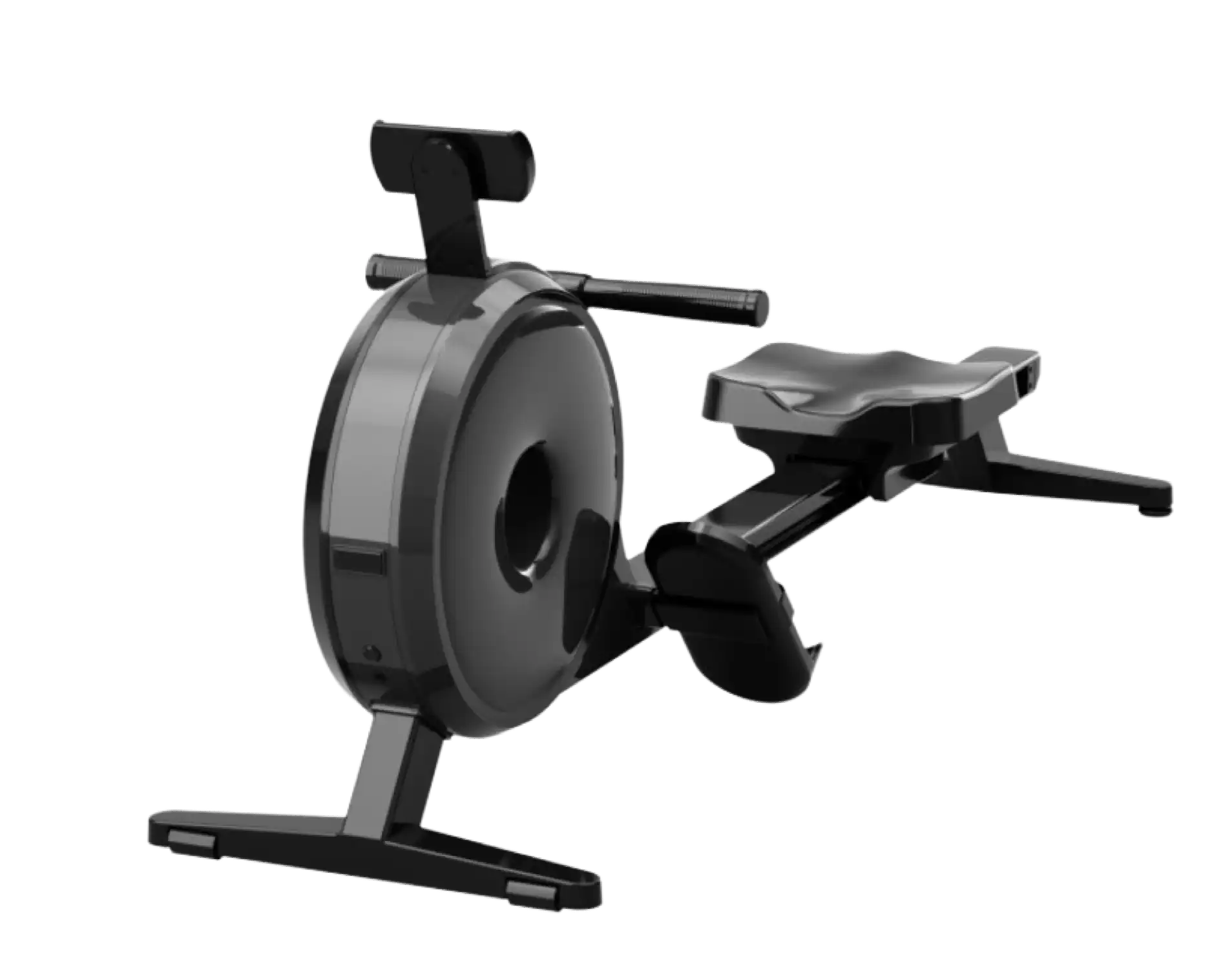 OVICX OS-ROWINGM-R200 Single Track Foldable Indoor Poly-V Belt Drive Rowing Machine With LCD Display New