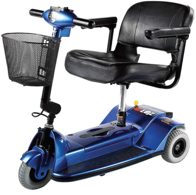 Zip'r 3-Wheel Travel Mobility Scooter Blue Open Box