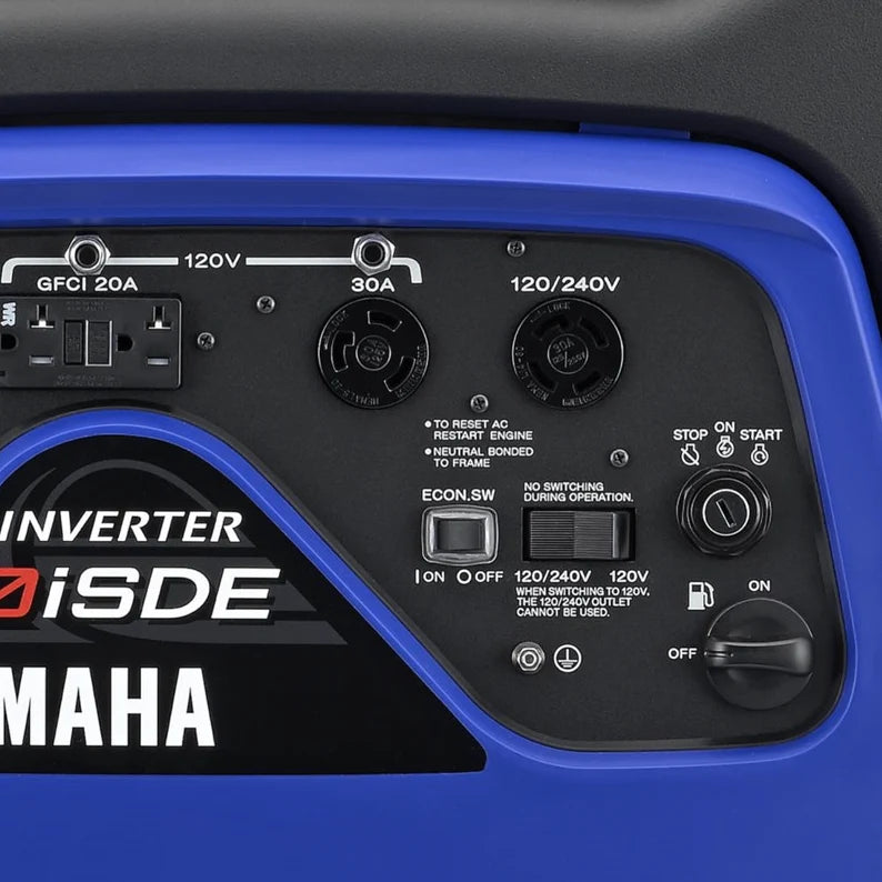 Yamaha EF6300ISDE 5500W/6300W 120/240V Electric Start Gas Inverter Generator With CO Sensor Scratch & Dent