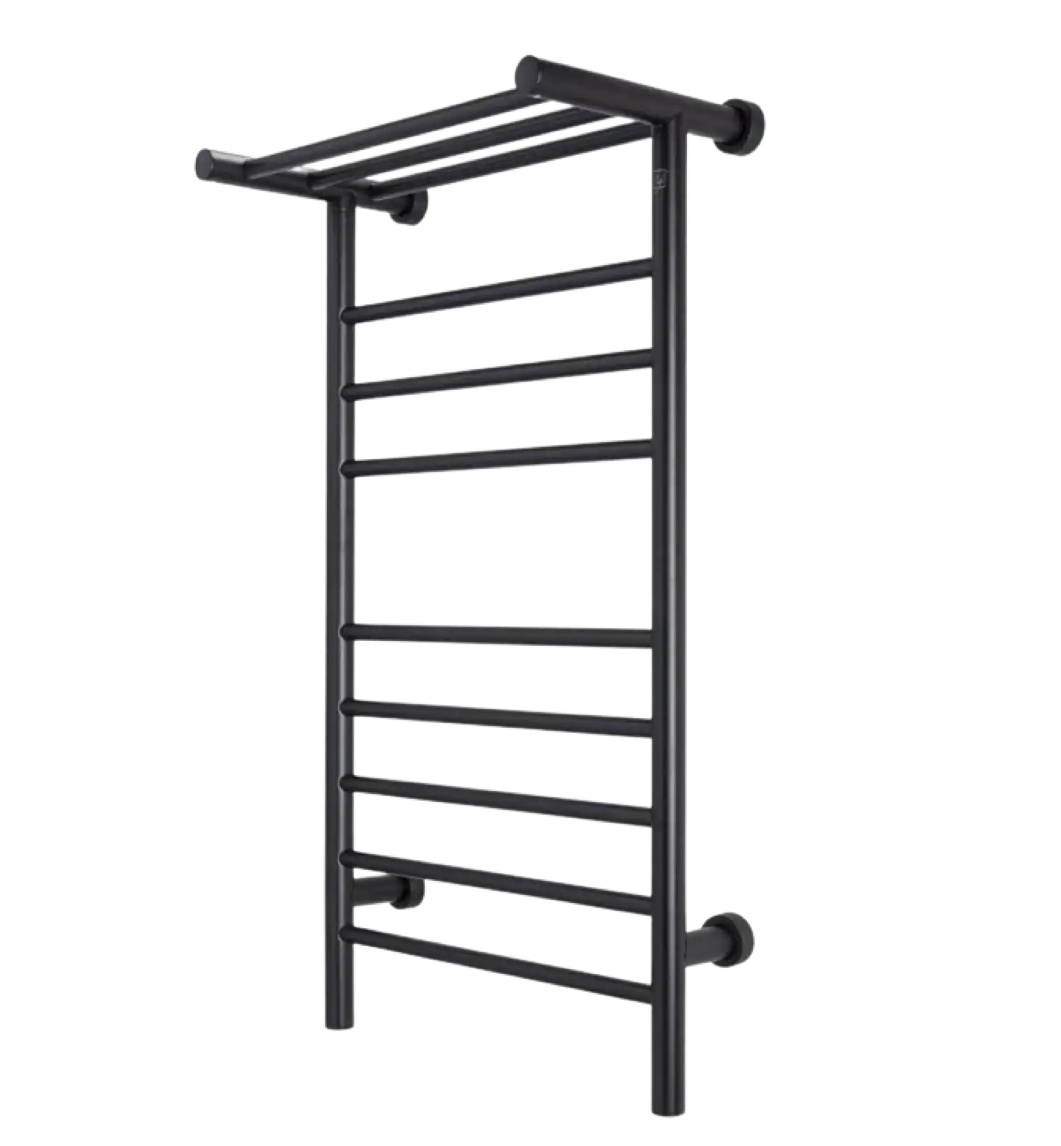 WarmlyYours TW-SUM08KS-HP 8 Bar and 3-Bar Heated Shelf Dual Connection Towel Warmer Black New
