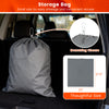 Gray storage bag with drawstring closure for easy storage of car cover, designed for convenience and portability.