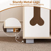Close-up of the 2" thick metal legs of the Cat Bed Side Table, providing excellent stability for a stylish cat condo.