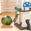 Multicolor 4-in-1 cat tree with sisal scratching posts, condos, and platforms for indoor play and relaxation.
