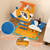 Indoor aviation-themed cat tree featuring a helicopter perch, soft teddy fleece, and an extra wide base for stability.