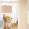 Fully wrapped scratching post with natural sisal rope, designed to protect furniture and encourage cats' scratching.