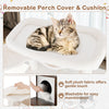 Removable perch cover and cushion for cat tree, featuring soft plush fabric for comfort and easy maintenance.