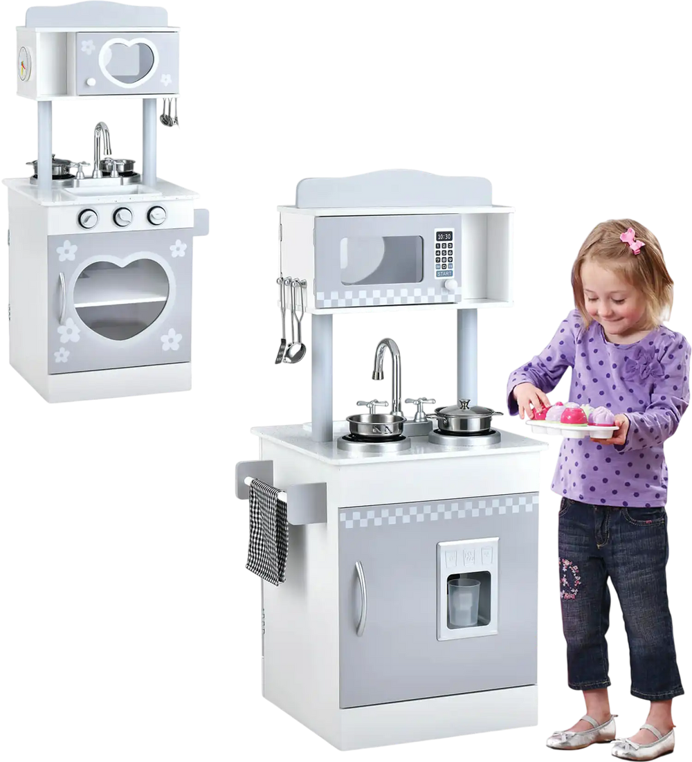 Chef Pretend Kitchen Playset with Cooking Oven and Sink for Toddlers