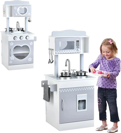 Costway Chef Pretend Kitchen Playset Cooking Oven Sink Toddlers 98517346 New