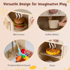 Chef pretend play kitchen for kids featuring a microwave, coffee maker, oven, and realistic lights and sounds for.