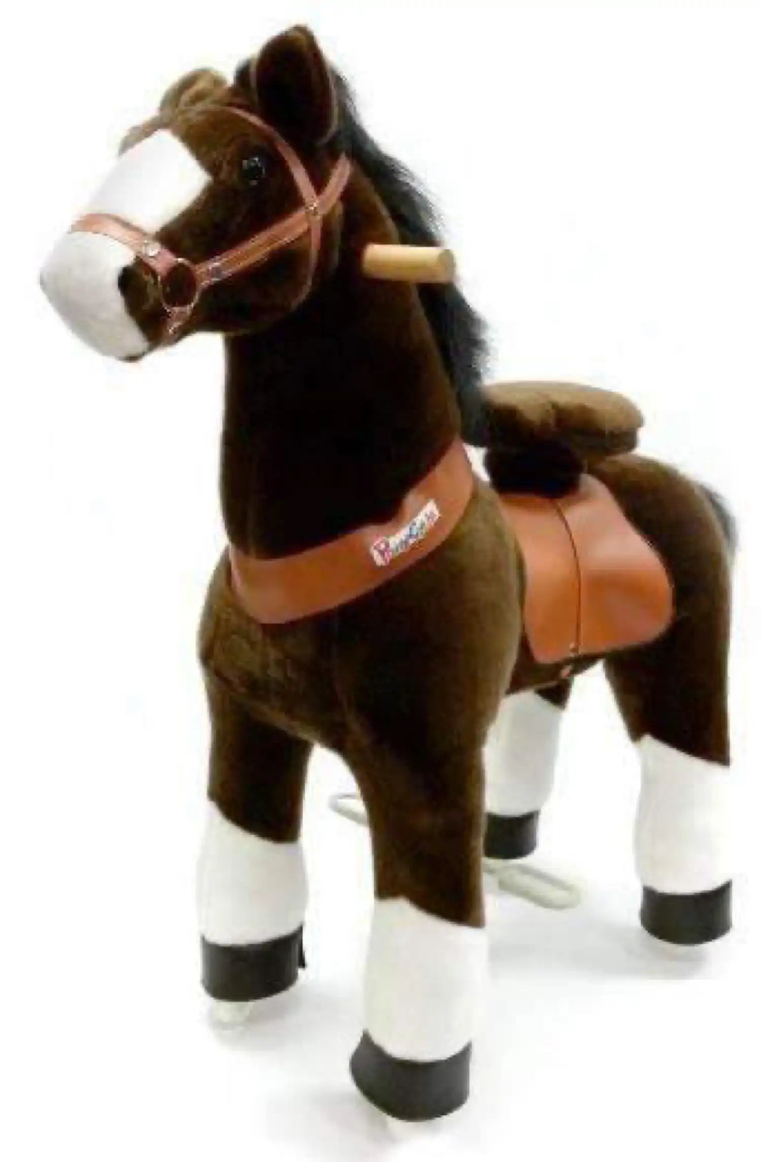 PonyCycle Vroom Rider U Series U321 Ride-on Dark Brown with White Hoof Small New