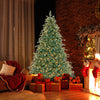 6/7/8 Feet Christmas Tree with Warm White LED Lights and Pine Cones-7 ft - Gallery View 1 of 10