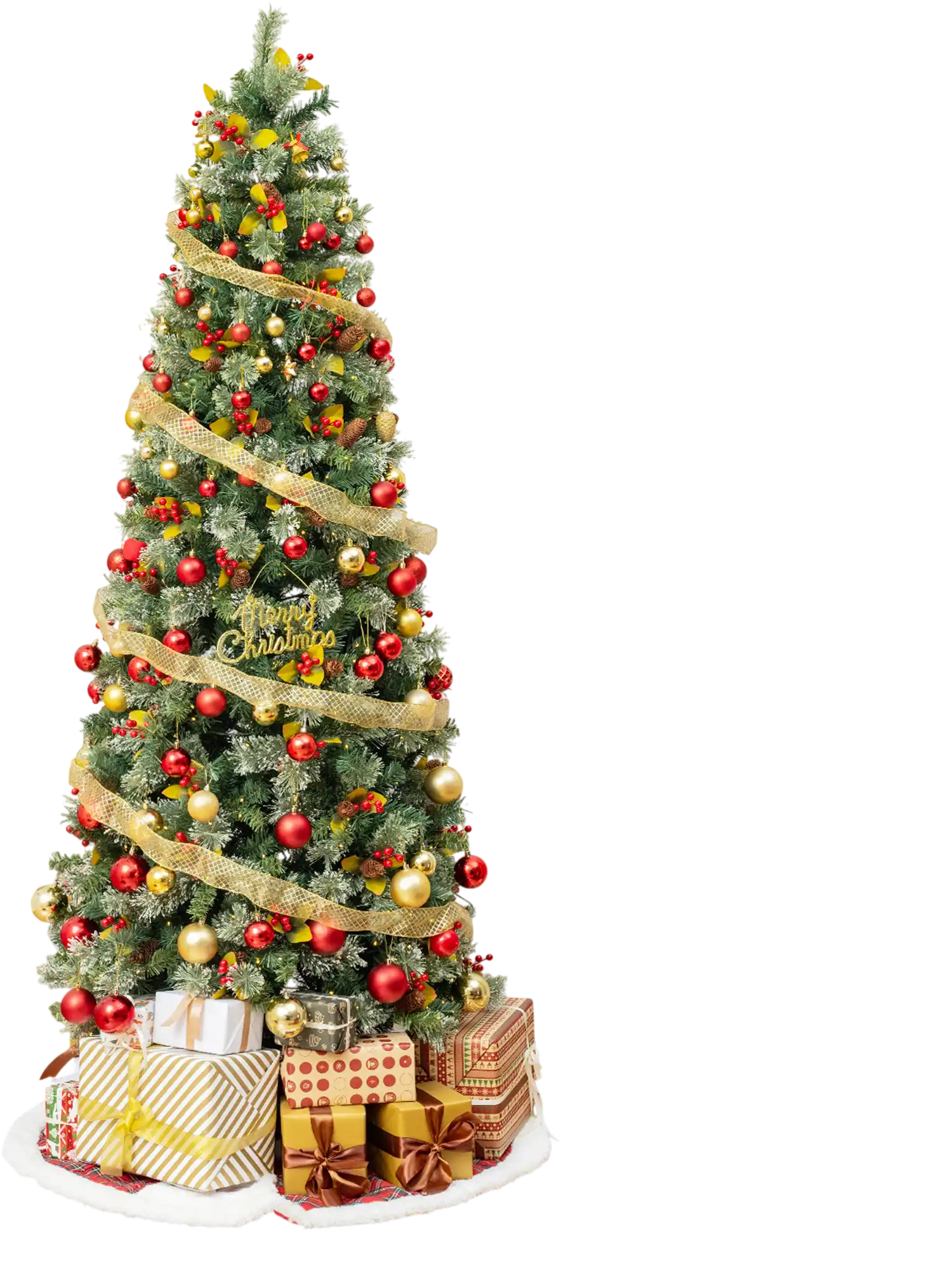Costway Pre-Lit Artificial Christmas Tree PVC Pine Needles 78293465 New