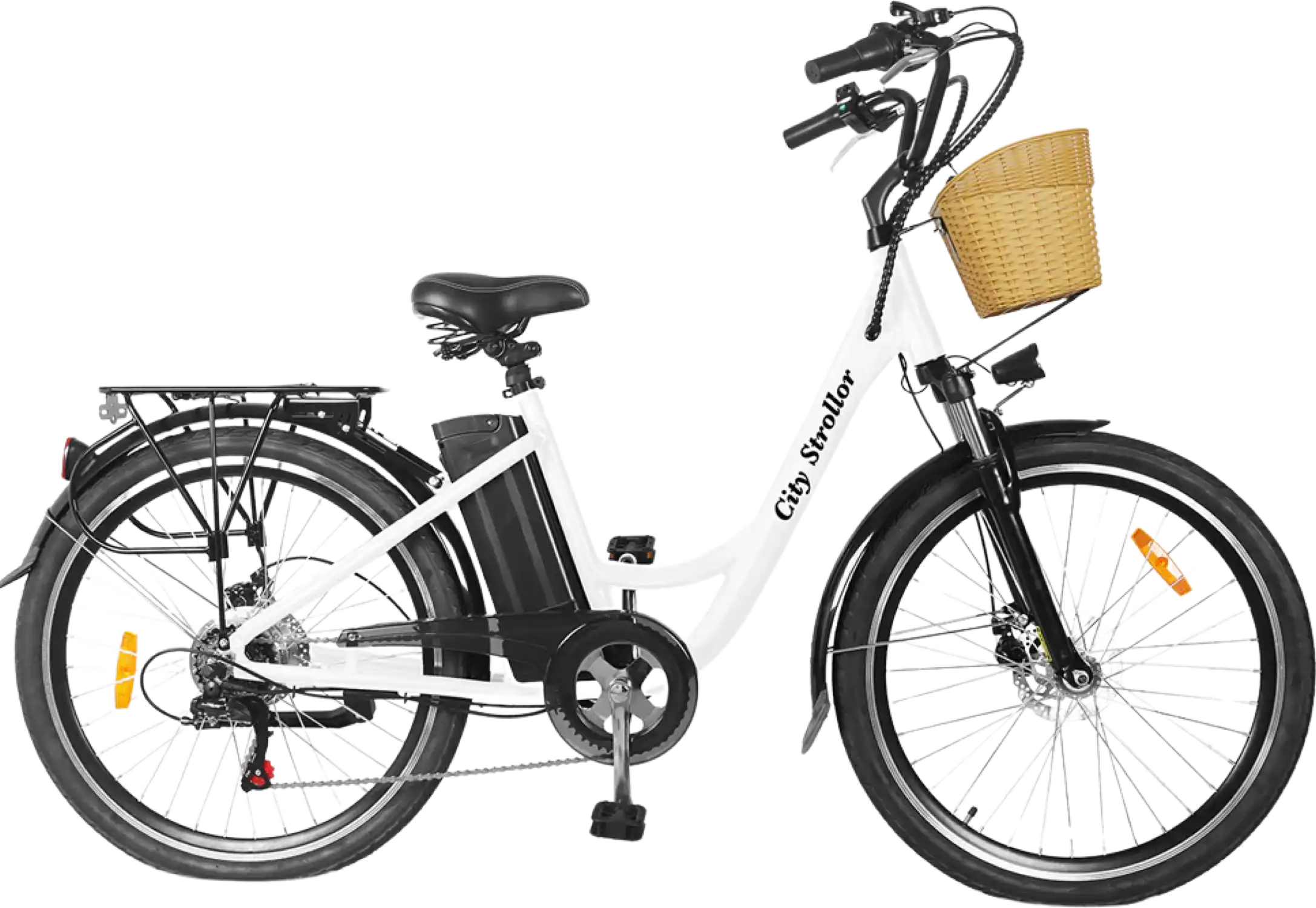 NAKTO City Stroller Electric Bicycle 6 Speed E-Bike 26