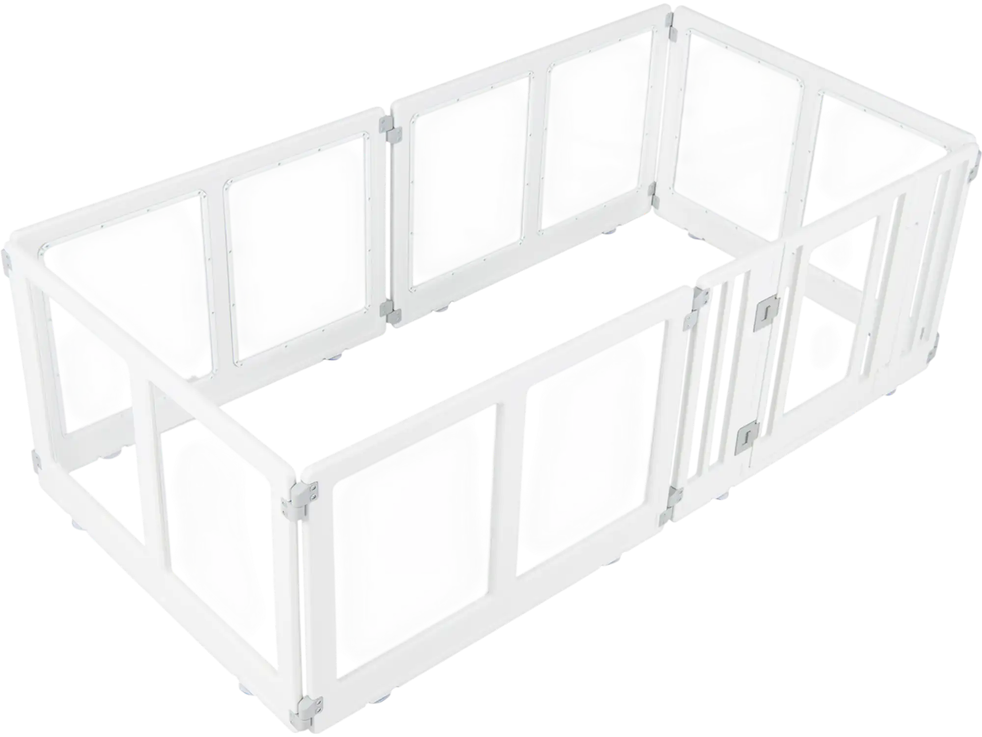Costway Clear Plastic Dog Playpen Secure Locking Door 11611308 New