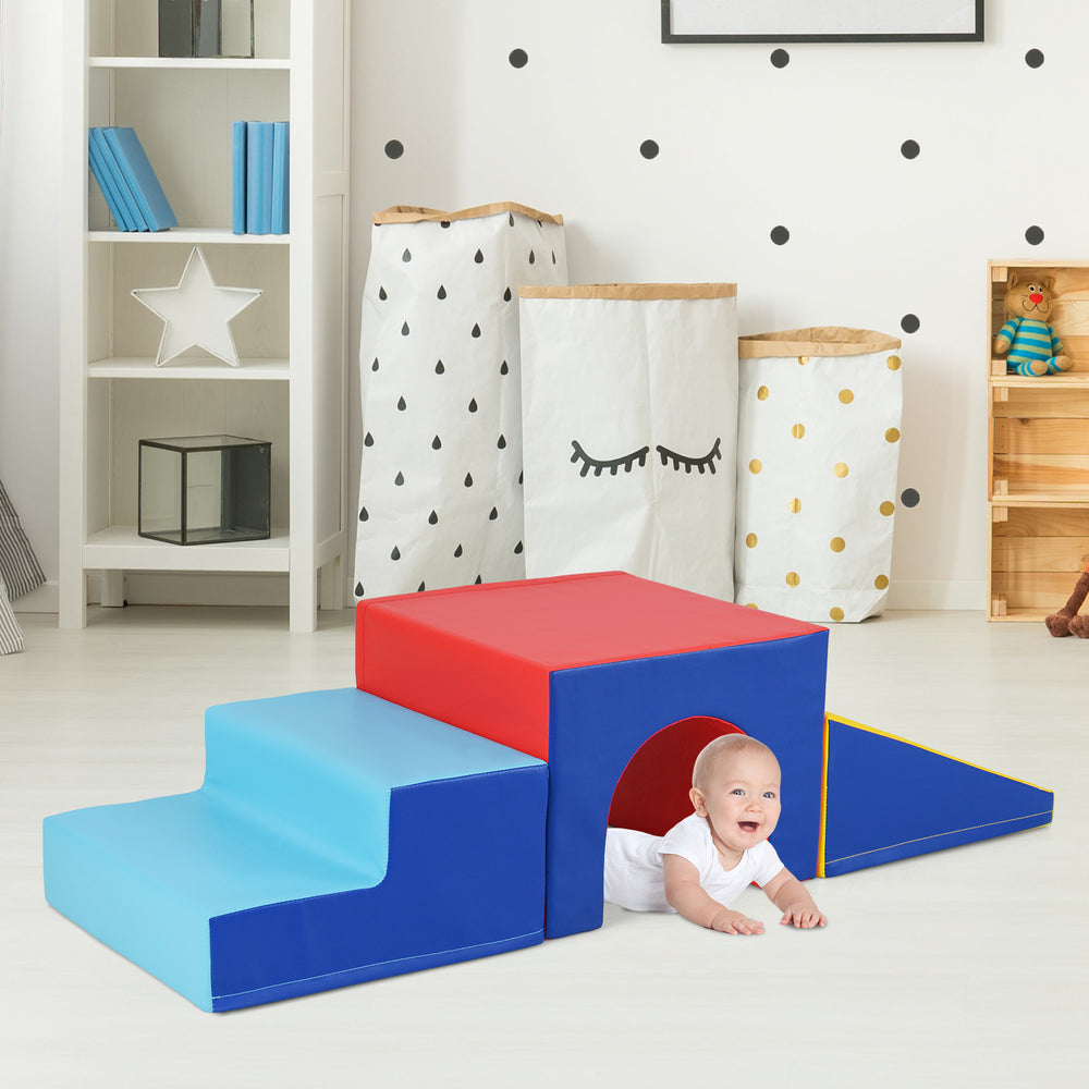 Climb and Crawl Foam Block Play Set for Infant Baby-Yellow - Gallery View 1 of 10