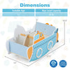 Submarine wooden climbing toy with rotating propeller, designed for safety and comfort, ideal for kids aged 1+.