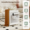 Collapsible laundry basket with a large and small bin, made of waterproof PP material, ideal for versatile storage.