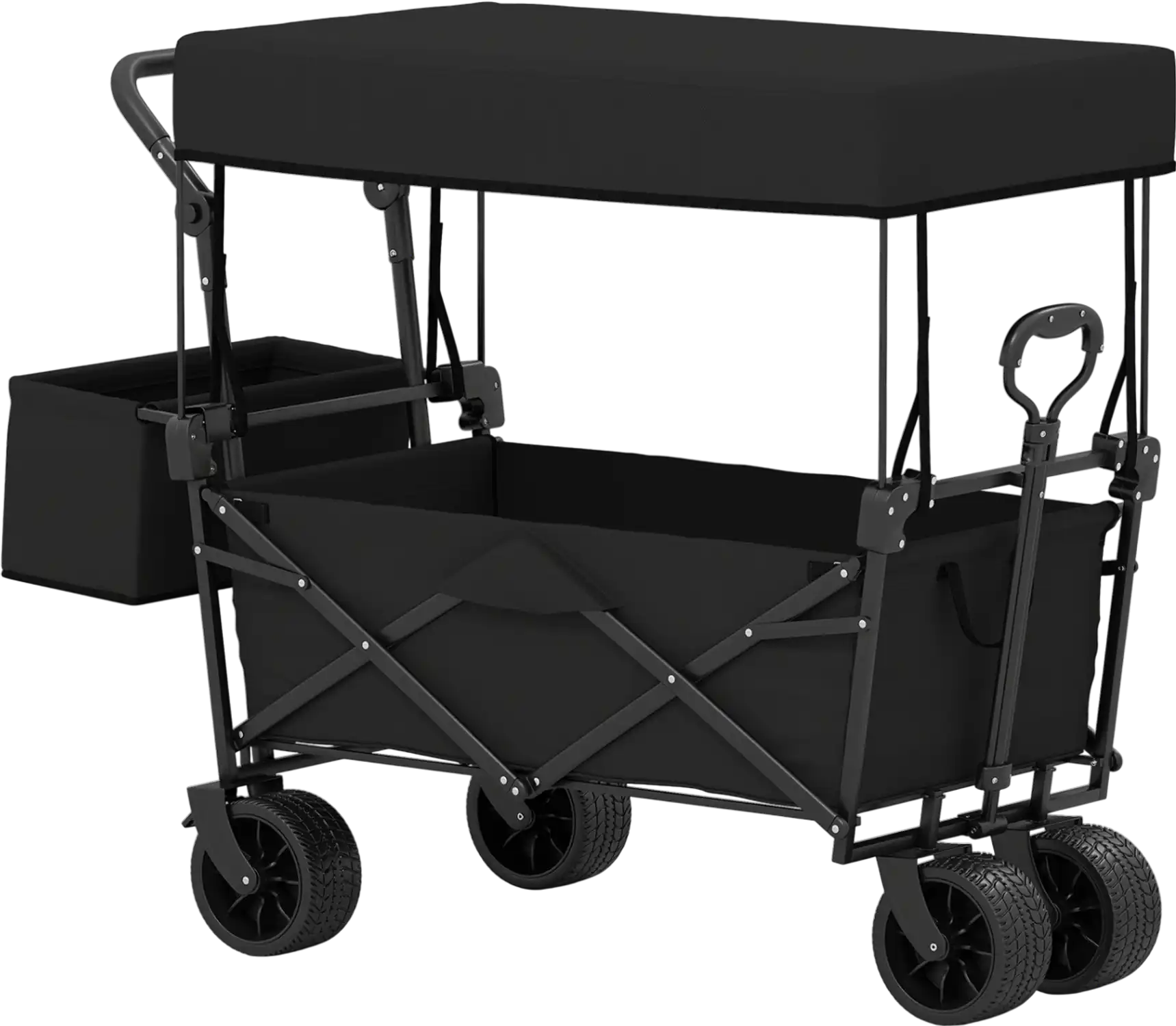 Costway Collapsible Wagon Removable Canopy Detachable Storage Bag 26303900 New