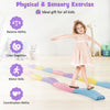 Colorful kids wavy balance beam with textured surface, ideal for developing balance and coordination skills indoors or.