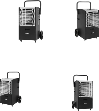 Costway 140 Pint Commercial Crawl Space Dehumidifier with Pump Drain Hose 63451789 New