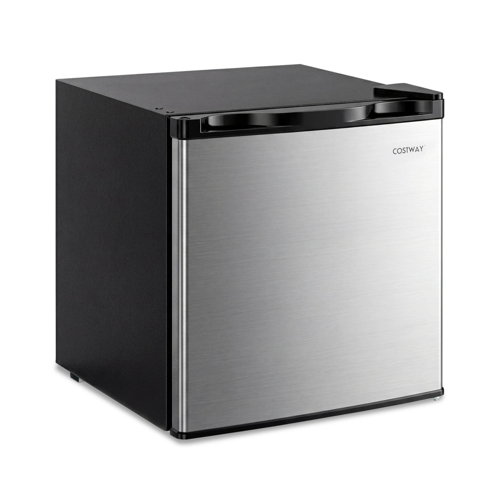 Compact Mini Fridge with 7-Level Adjustable Thermostat-Silver - Gallery View 1 of 10