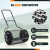 24” peat moss spreader with all metal construction, rust-resistant design, and U-shape handle for easy use.