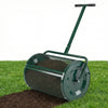 24-inch compost spreader with metal mesh basket, height-adjustable T-handle, ideal for garden and landscaping use.