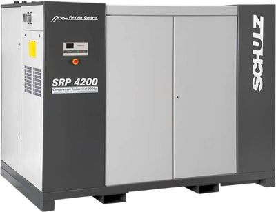 Schulz SRP 4000 Flex Line Rotary Screw Air Compressor 100 HP 460V 3-Phase 92-445 CFM 125 PSI SRP-4100 FLEX New