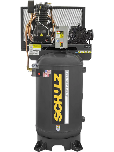 Schulz L-Series Air Compressor 5 HP 80 gal. 2-Stage 230V 1-Phase Vertical 580VL30X-1 New