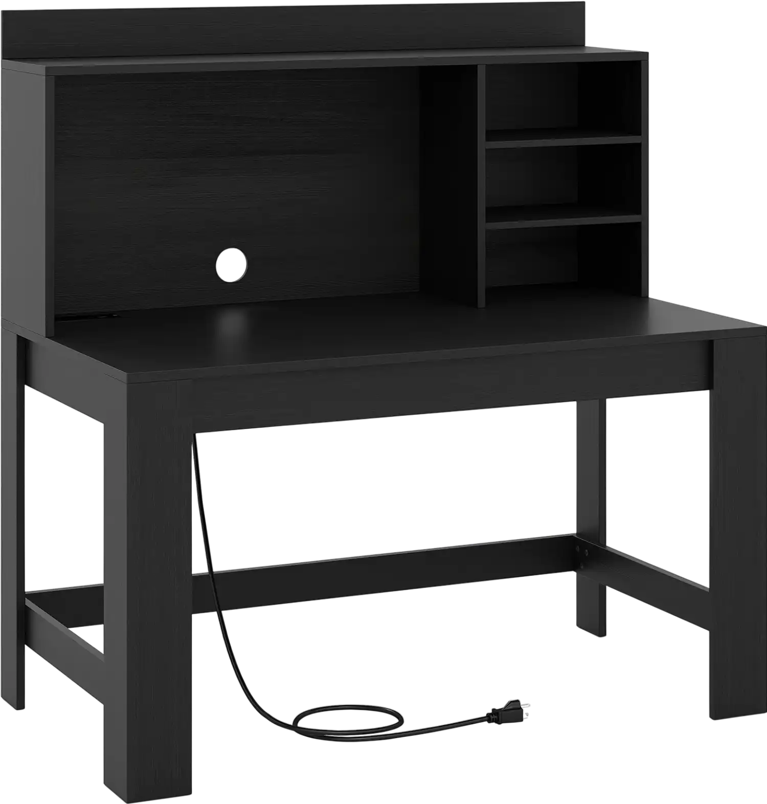Costway Modern Computer Desk with Hutch Storage Shelves 748265139 New