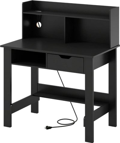 Costway Computer Desk w/ Power Outlets USB Ports Type-C 768934251 New