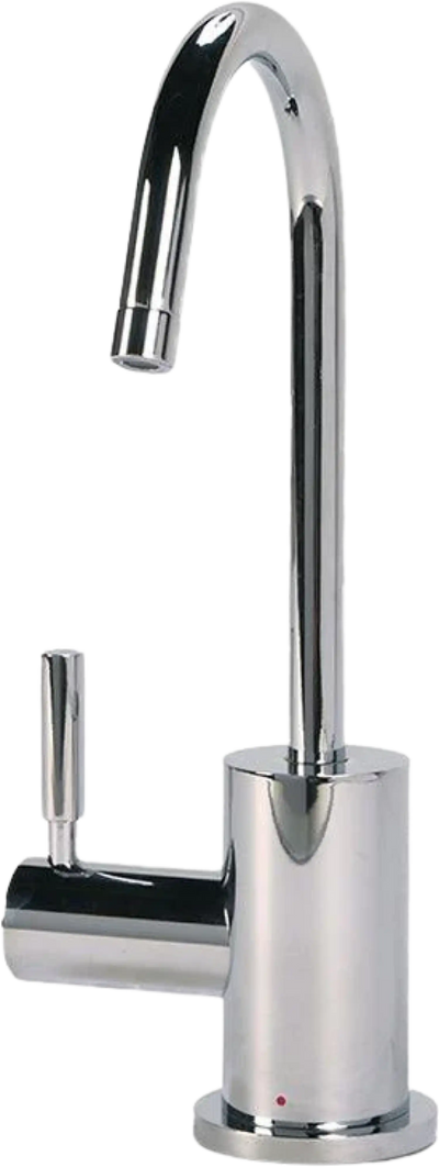AquaNuTech Contemporary C-Spout Hot Water Only Filtration Faucet New