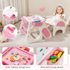 Convertible pink baby high chair with adjustable backrest, double-layer tray, and under-table storage for versatile use.